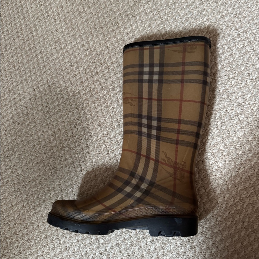 Burberry Plaid Rain Boots
